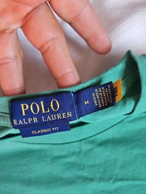 Ralph Lauren Polo Short-Sleeve Crewneck Tee in Teal Green